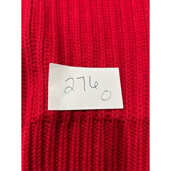 Vintage Gap Red Knit Cotton Sweater Crewneck Long Sleeve Sz Medium - Picture 8 of 9